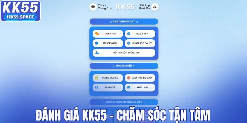 Đánh giá KK55 - Chăm sóc tận tâm, hỗ trợ kịp thời
